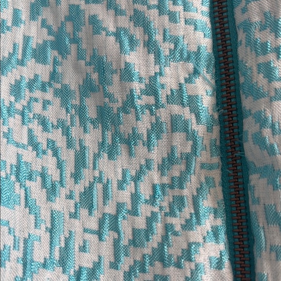 The Limited 8 Blue Patterned Sleeveless Dress - Picture 4 of 7